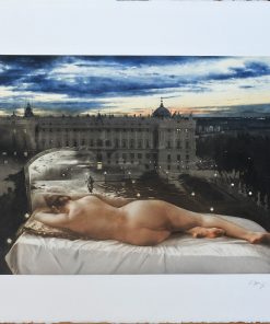 Eduardo Naranjo - "Plaza de Oriente" grabado aguafuerte