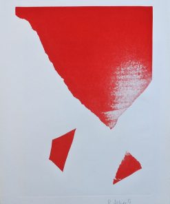 Rafael Alberti - "Composición en rojo" grabado aguafuerte