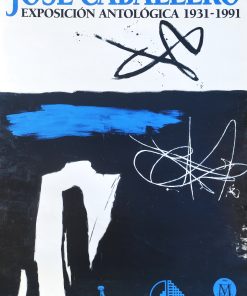 José Caballero - "Exposición antológica" cartel original exposición en Centro Cultural de la villa Madrid en 1983