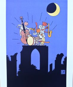 Joost Swarte - "Eldenaer Jazz evenings" litografía, edición 250 ejemplares, numerado y firmado a lápiz