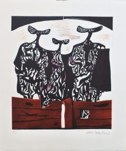 José Caballero - "Tres toreros" grabado aguafuerte