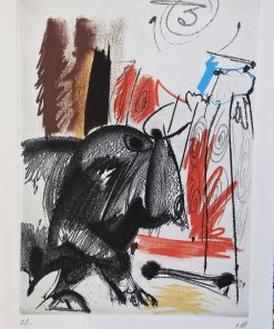 Alvaro Delgado - "Taurino" grabado aguafuerte