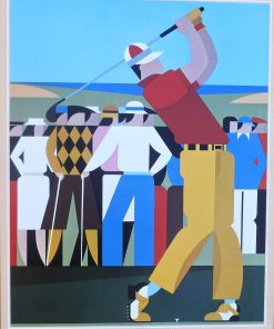 Giancarlo Empiglia - "Golf player" cartel original años 80, impreso en Netherlands