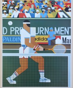 Giancarlo Empiglia - "Tennis player" cartel original años 80, impreso en Netherlands