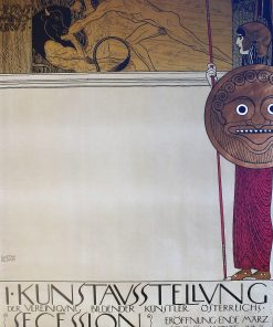 Gustav Klimt - "Secession" cartel Exposición de arte de la Asociación de Artistas Plásticos de Austria