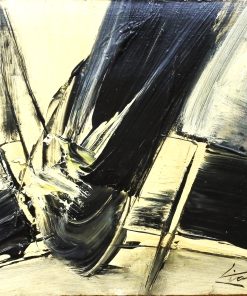 Manuel Viola - "Formas biomorficas" pintura técnica mixta sobre tabla, enmarcado