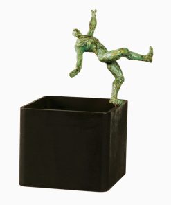 Fernando Suarez Reguera - "Desequilibrio IV" escultura bronce y hierro