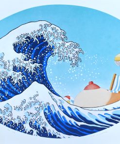 Fernando Bellver - "Ola de Hiroshigue - Tom Wesselman" litografia