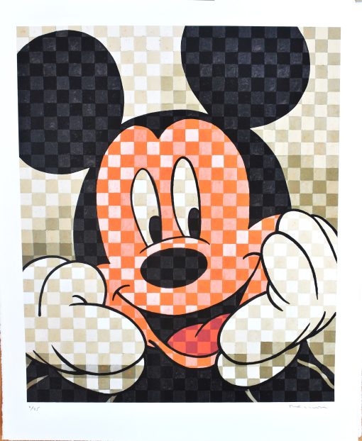 Fernando Bellver - "Mickey - Chuck Close" litografía
