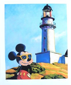Fernando Bellver - "Mickey - Edward Hopper" litografía