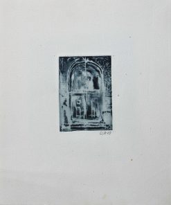 Javier Clavo - "Pórtico" grabado aguafuerte