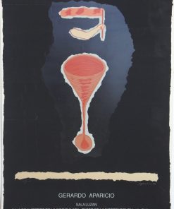 Gerardo Aparicio - "Exposición 1990" serigrafia original exposición en Sala Luzan Zaragoza en 1990, edición 100 ejemplares numerada y firmada a lápiz