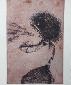 Enrique Brinkmann - "Personaje IV" grabado aguafuerte