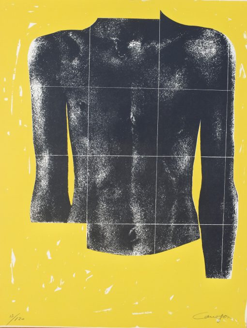 Rafael Canogar - "Dorso" 1972, serigrafia. Carpeta homenaje al poeta Miguel Hernandez