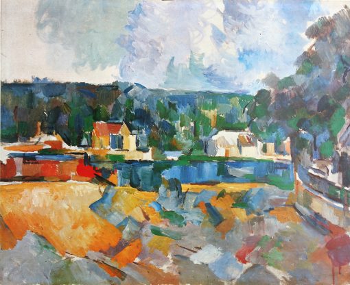 Paul Cezanne - "A orillas de un rio" reproducción