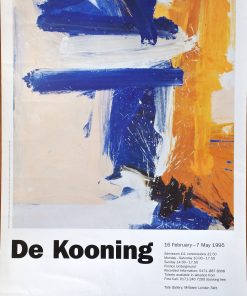 Willem De Kooning - "Spike´s Folly II" cartel original exposición en Tate Gallery Londres en 1995
