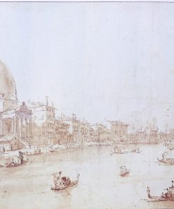 Francesco Guardi - "A view of the Grand Canal" cartel reproducción