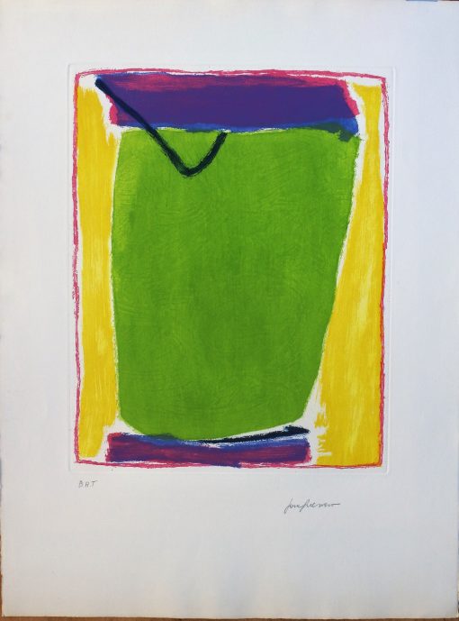 José Guerrero - "Verde olmo" grabado aguafuerte