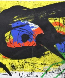 Joan Miró - "DLM 203 Provocation du hasard I" 1973, litografía papel Rivoli, enmarcado