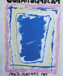 Conxa Sisquella - "Exposición 1989" cartel original exposición en Galeria Art Raval en 1989