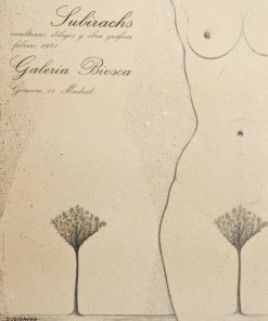 Josep María Subirachs - "Esculturas, dibujos y obra gráfica" cartel original exposición en Galeria Biosca Madrid en 1981