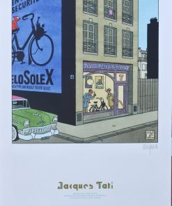 Joost Swarte - "Jacques Tati" serigrafia, edición especial firmado a lápiz