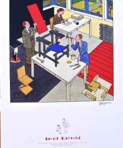 Joost Swarte - "Rietvelt Gerrit" serigrafía edición especial firmada