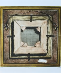 Ramiro Undabeytia - "La cara oculta" Grabado mezzotinta