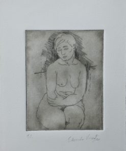 Eduardo Vicente - "Desnudo femenino I" grabado aguafuerte