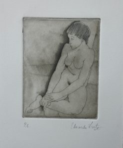 Eduardo Vicente - "Desnudo femenino II" grabado aguafuerte