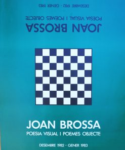 Joan Brossa - "Poesia visual i Poemes objecte" cartel original exposición en Galería Joan Prats Barcelona en 1982