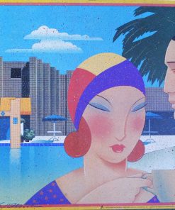 John Klebee - "Couple" cartel original años 80, impreso en Netherlands