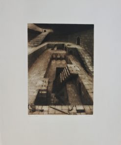 Antonio Marcoida - "Construcción" grabado aguafuerte