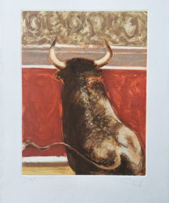Daniel Merino - "Tauromaquia, El toro" grabado aguafuerte