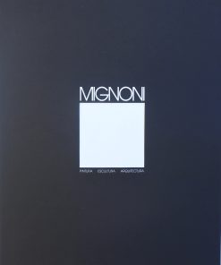 Fernando Mignoni - "Pintura, escultura, arquitectura" cartel original exposición en Galería Theo Valencia en 1992