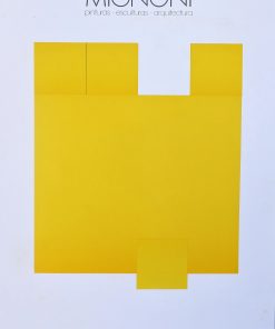 Fernando Mignoni - "Pinturas, esculturas, arquitectura" cartel original exposición en la Galeria Theo Barcelona en 1991