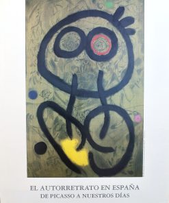 Joan Miró - "Autorretrato" cartel original exposición el autorretrato en España en Fundación Mapfre en 1994