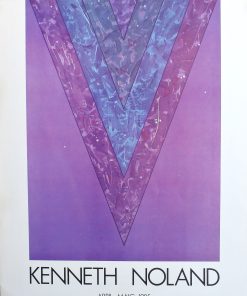 Kenneth Noland - "Exposición 1985" cartel original exposición en Galeria Joan Prats Barcelona en 1985