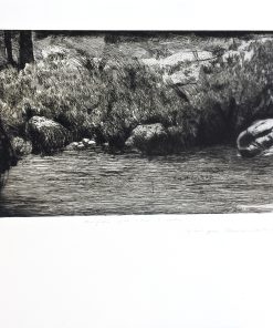 Enrique Ortiz - "Augas que vem o mar" grabado aguafuerte