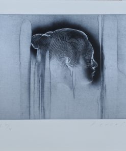 Jaume Plensa, Reflejos III grabado sobre plancha de polimero