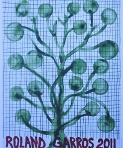 Barthélémy Toguo - "Roland Garros 2011" cartel original torneo de tenis