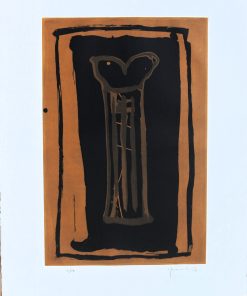 Joan Hernandez Pijuan - "Gerro ocre" grabado aguafuerte