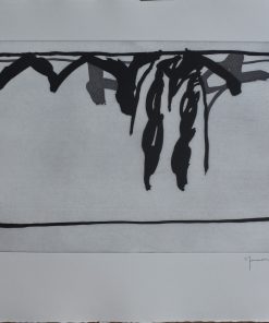 Joan Hernandez Pijuan - "Paisatge amb xiprers III" grabado aguafuerte