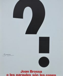 Joan Brossa - "Les paraules són les coses" cartel original exposición en Fundación Joan Miró Barcelona en 1986