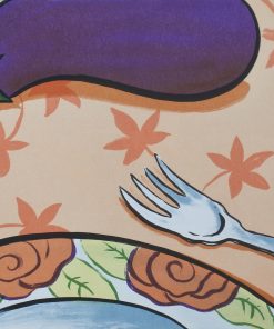 Marc Jesús - "Bodegón con berenjenas" litografía