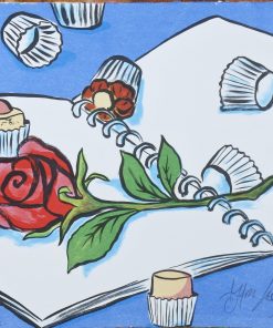 Marc Jesús - "Cuaderno y magdalenas" litografía