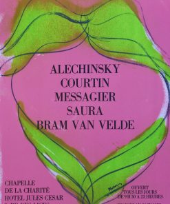 Jean Messagier - "Exposición 1975" cartel original exposición colectiva en Chapelle de la Charité en Arles, Francia