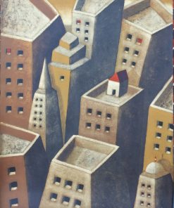 Jordi Pintó - "Casita en el tejado" litografía