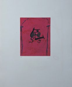 Antoni Tapies - "Arc mauve" grabado aguafuerte