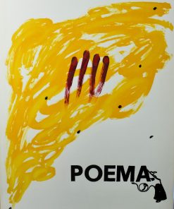 Antoni Tapies - Joan Brossa - "Poema,1973" litografía original realizada en colaboración por ambos artistas